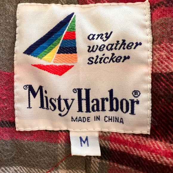 Vintage Misty Harbor Trench Coat Women’s Medium Plaid Lined 90s Classi - Picture 2 of 7